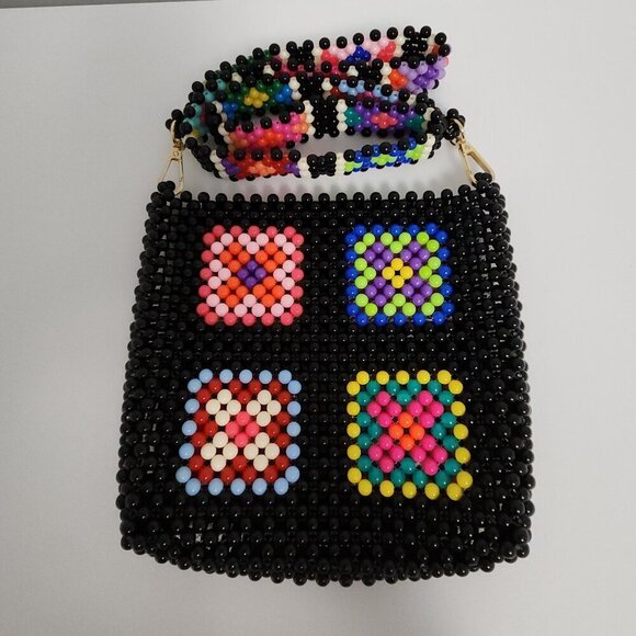 Handbags - Beaded Crossbody/Shoulder Bag
